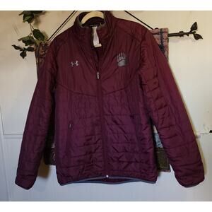 Under Armour lightweight Burgandy Montana Team Grizzlies Jacket size MD/M